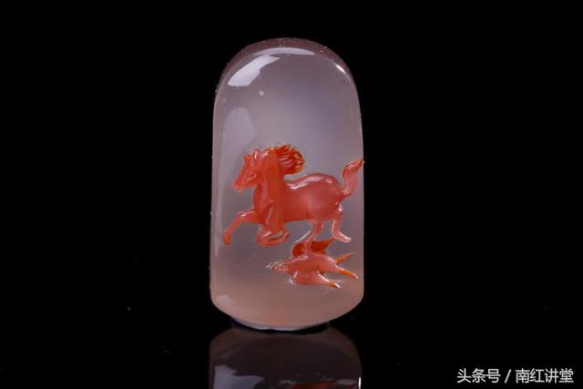 南红冰飘牌子料，每一件都是一幅画，可遇不可求